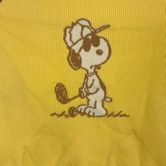 Snoopy Leggings Kids Size XL Snoopy Playing Golf Novelty Leggings Fun Peanuts - Picture 3 of 7